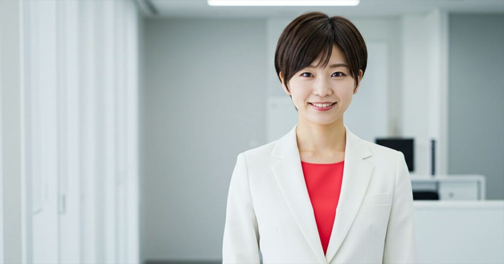 石に集中し成果を実感している女性リーダー