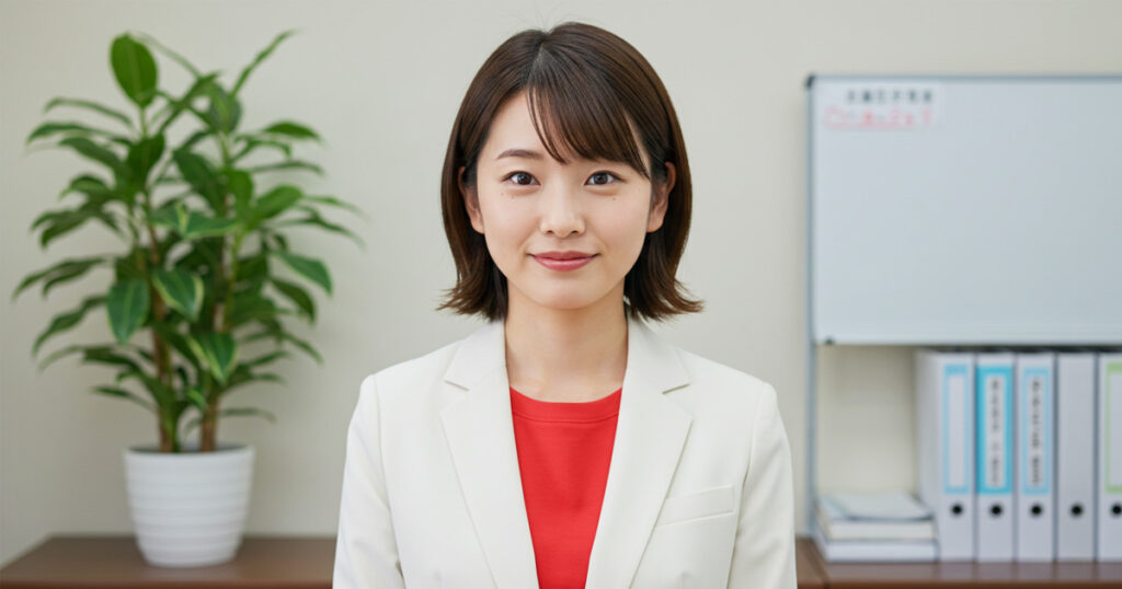 女性リーダーが自信を持ってチームを導く姿。プロセスが整備され安心して指導できる環境。
